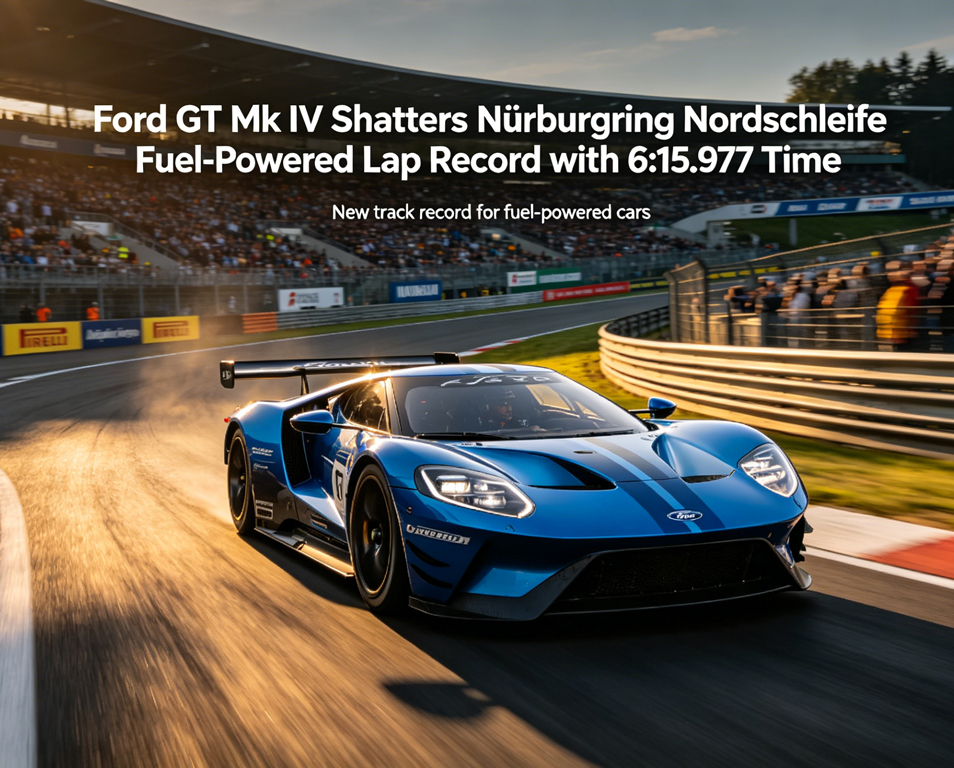 Ford GT Mk IV Shatters Nürburgring Nordschleife Fuel-Powered Lap Record with 6:15.977 Time