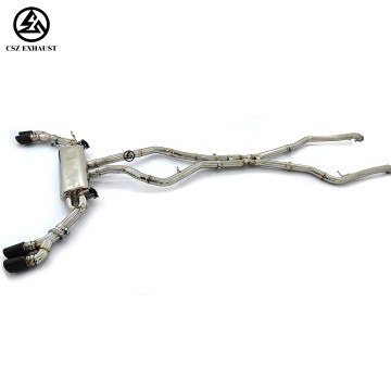 BMW X5 X6 F15 F16 M50i 4.0T Catback New X Pipe Stainless ...