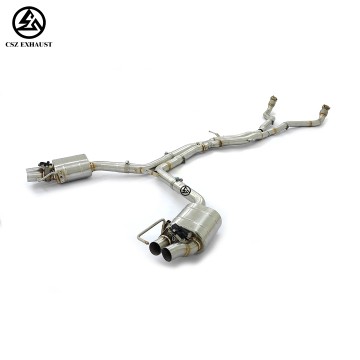 Audi RS4 RS5 B8 3.0T 4.2L Front Pipe & Catback Valved Stainless Steel Exhaust System