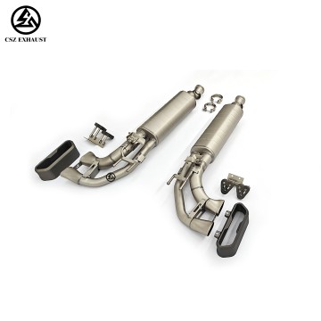 Mercedes-Benz W464 G63 AMG G500 2018-2026 Titanium Alexback Pipe Valved Sand Blast Exhaust System with AK Style Exhaust Tips