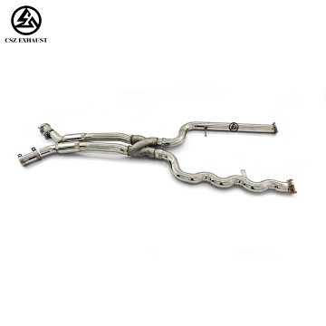 BMW M4 G82 M3 G80 3.0T S58 2.75 Inch Resonated Midpipe Eq...