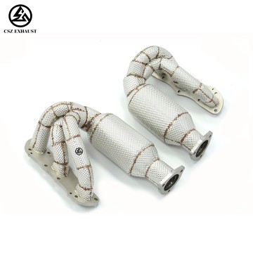 Porsche 911 997.2 3.6L/3.8L Carrer Manifold Catted Ss304 Catted Header Exhaust with Heat Shield