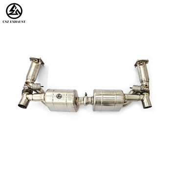 Porsche 911 997.1 997.2 Turbo 3.8T Full Exhaust Stainless Steel Alexback Pipe