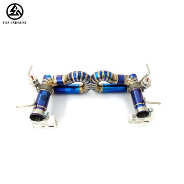 Porsche 488 GTB Alexback Pipe Titanium Valvetronic Exhaust System