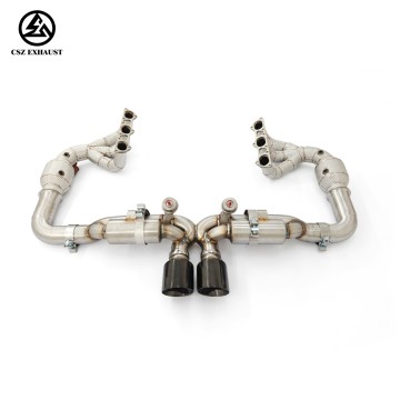Porsche 991.1 991.2 GT3 4.0L Full Exhaust System Heat Wrapped Catted Manifold and Valvetronic Alexbackpipe