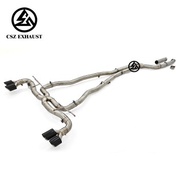 Système d'échappement Catback droit en acier inoxydable SS304 pour BMW G30 540i B58 3.0T