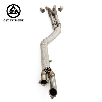 Système d'échappement en acier inoxydable à tube en Z de 101 mm pour BMW G80 M3, G82 M4 et G87 M2