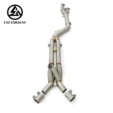 BMW G80 M3 G82 M4 S58 3.0T Midpipe with 3D Printed Z-pipe 89mm Single Pipe Stainless Steel Exhaust System