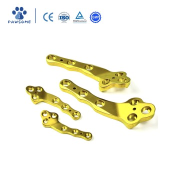 Titanium veterinaire TPLO vergrendelingsplaatset voor orthopedische chirurgie bij dieren, honden en katten