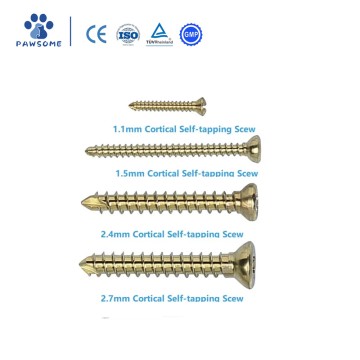 Orthopedische implantaten Veterinaire corticale schroeven
