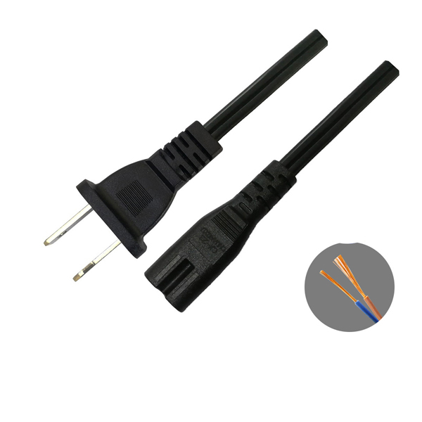 US 2Pin plug to C8 plug AC cable