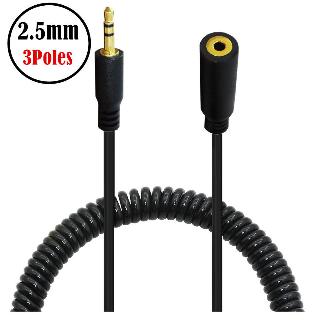 2.5mm male to female spring retractab...