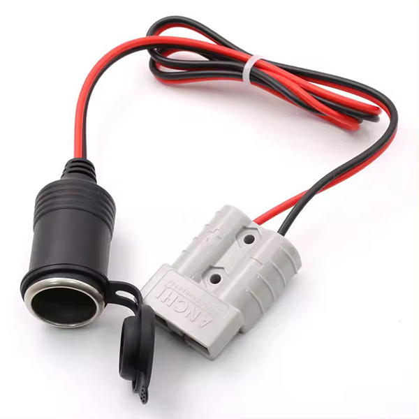 Cigarette lighter plug to 50a Andersons power connector cable