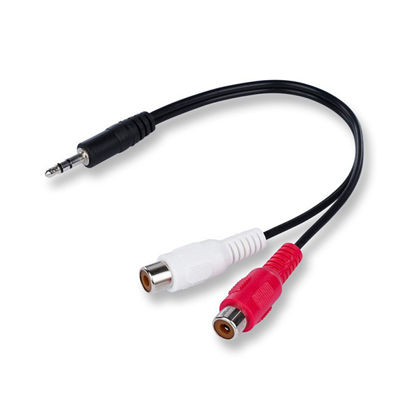 RCA one male audio cable divided into...