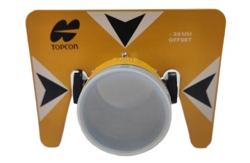 Hot Sale Topcon All Metal Single Tilt Reflector Prism Set with Yellow Shell Yellow Target for Total Station Surveying