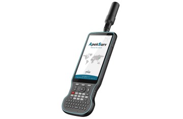 Caneta Stylus Apeks CS5i Pro com Controle GNSS e Controlador RTK para Android 10, ideal para cenários de SIG e topografia.