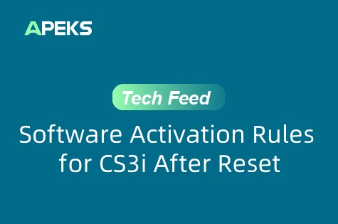 APEKS TPN | Zasady aktywacji oprogramowania dla CS3i CS5i po resecie