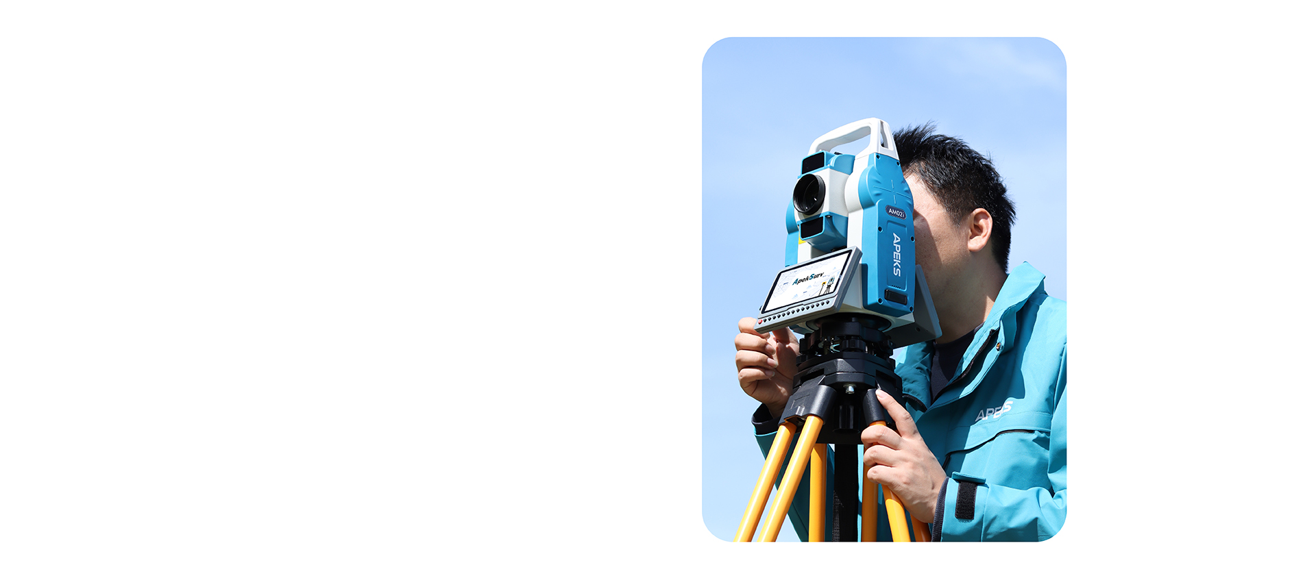 Apeks Am02i Android Total Station Magnification 30X 1000m Non-Prism Land Surveying Instrument