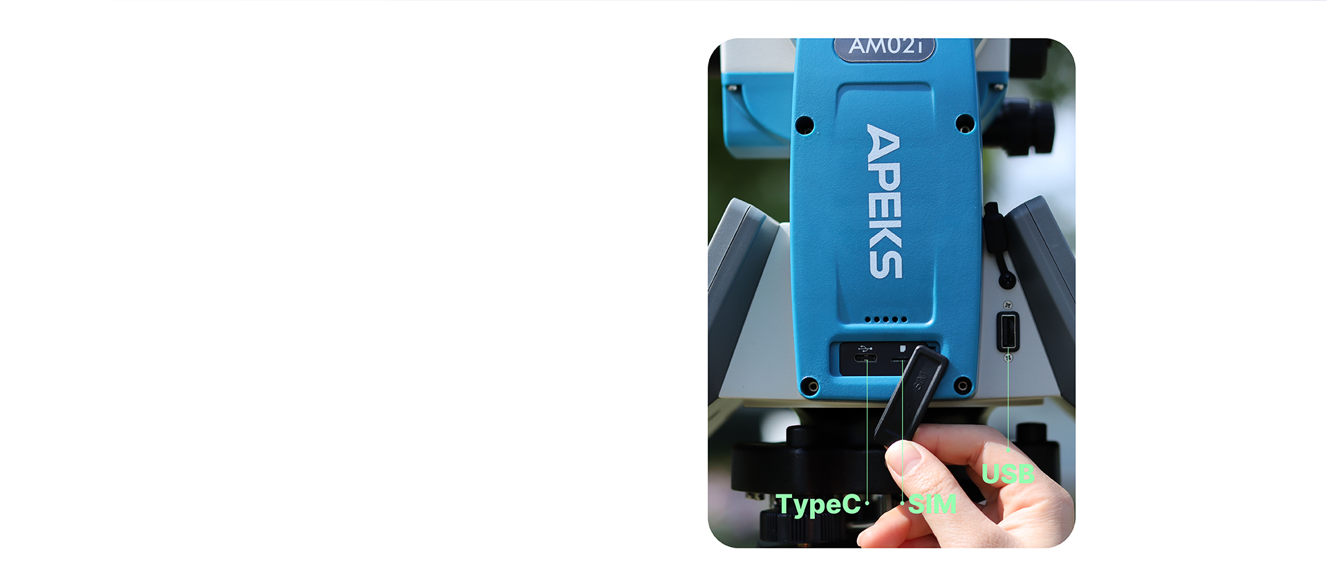 Apeks Am02i Android Total Station Magnification 30X 1000m Non-Prism Land Surveying Instrument