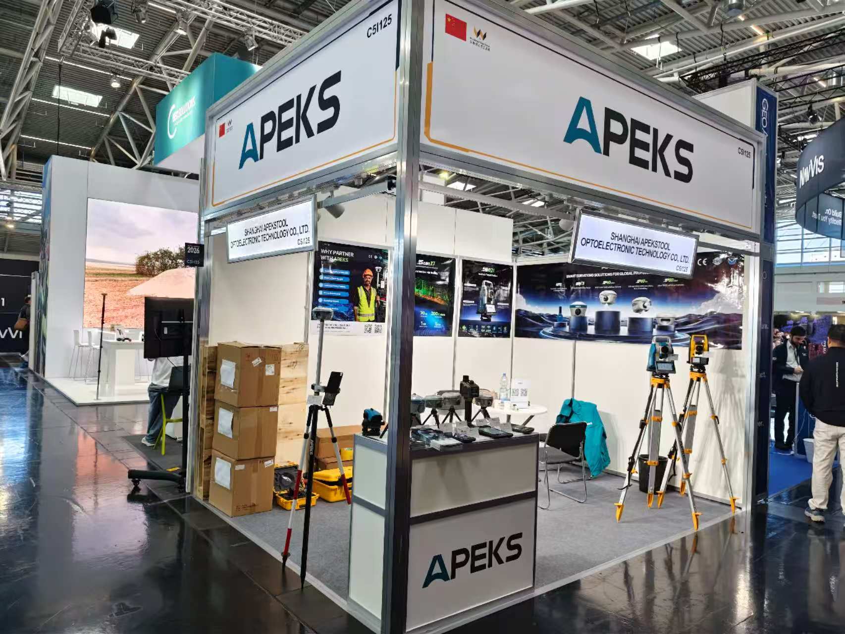 Overview of the APEKS Booth C5I125 at INTERGEO 2026 Messe München
