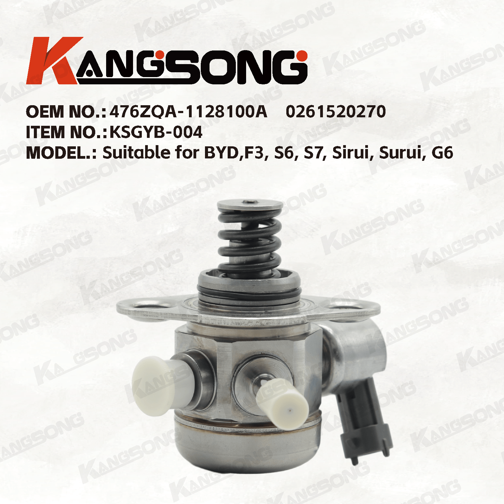 Applicable to BYD's/476ZQA-1128100A 0261520270/ High pressure fuel pump/KSGYB-004