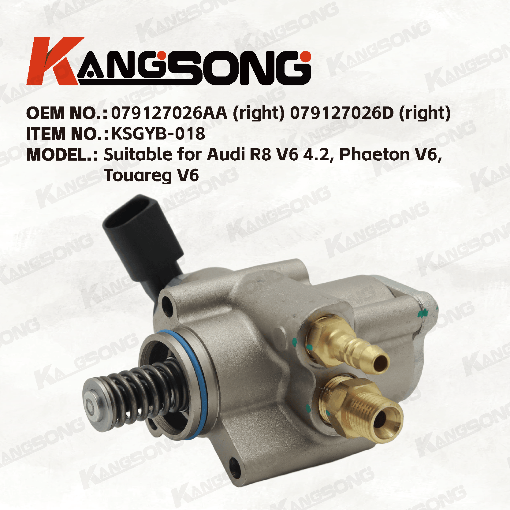 Applicable to Audi, Phaeton, Touareg/079127026AA (right) 079127026D (right) 079127026H (right)/High pressure fuel pump/KSGYB-018