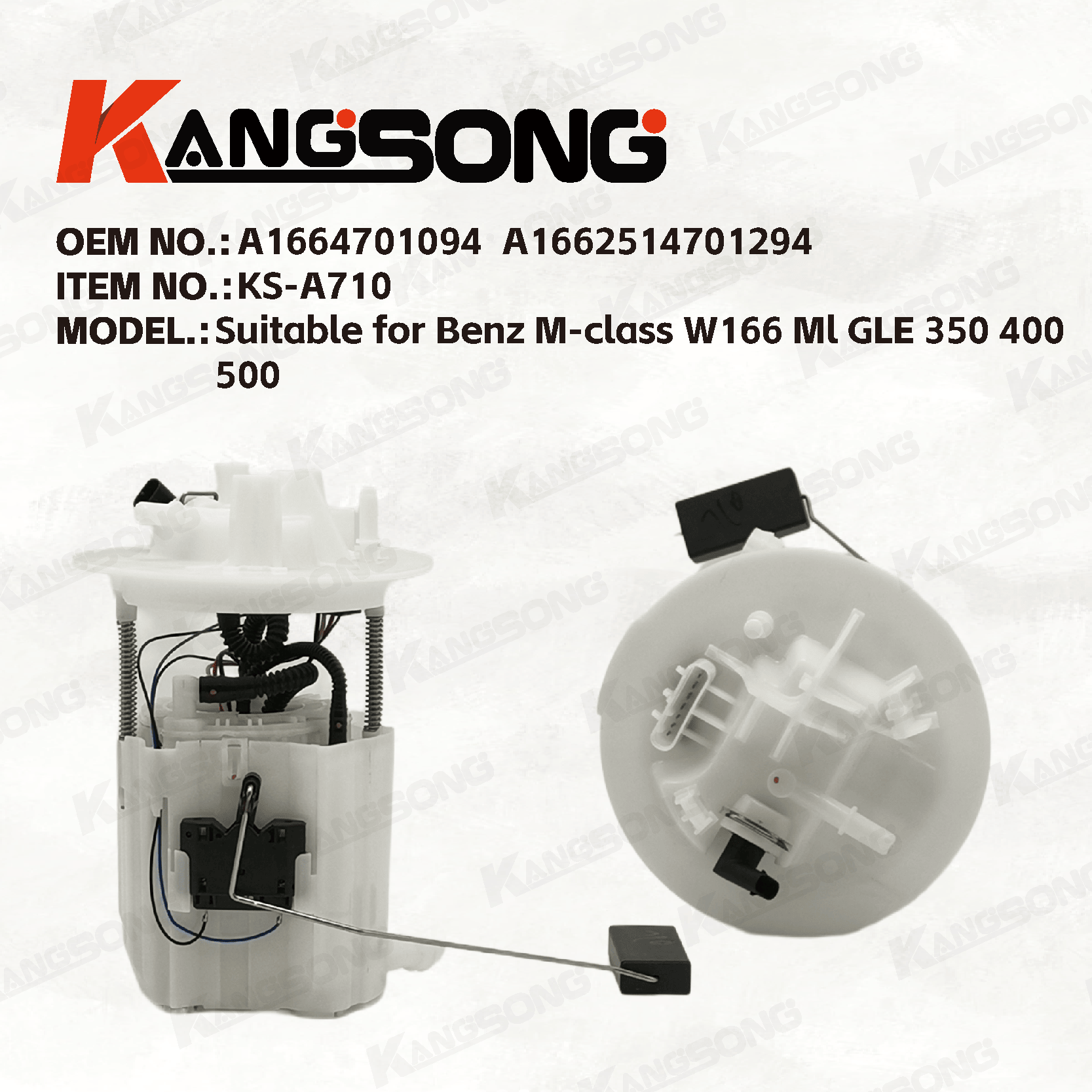 Applicable to Mercedes-Benz M-class W166 Ml GLE 350 400 500\A166 470 1094\A166 251 470 1294 \Fuel Pump Assembly/KS-A710