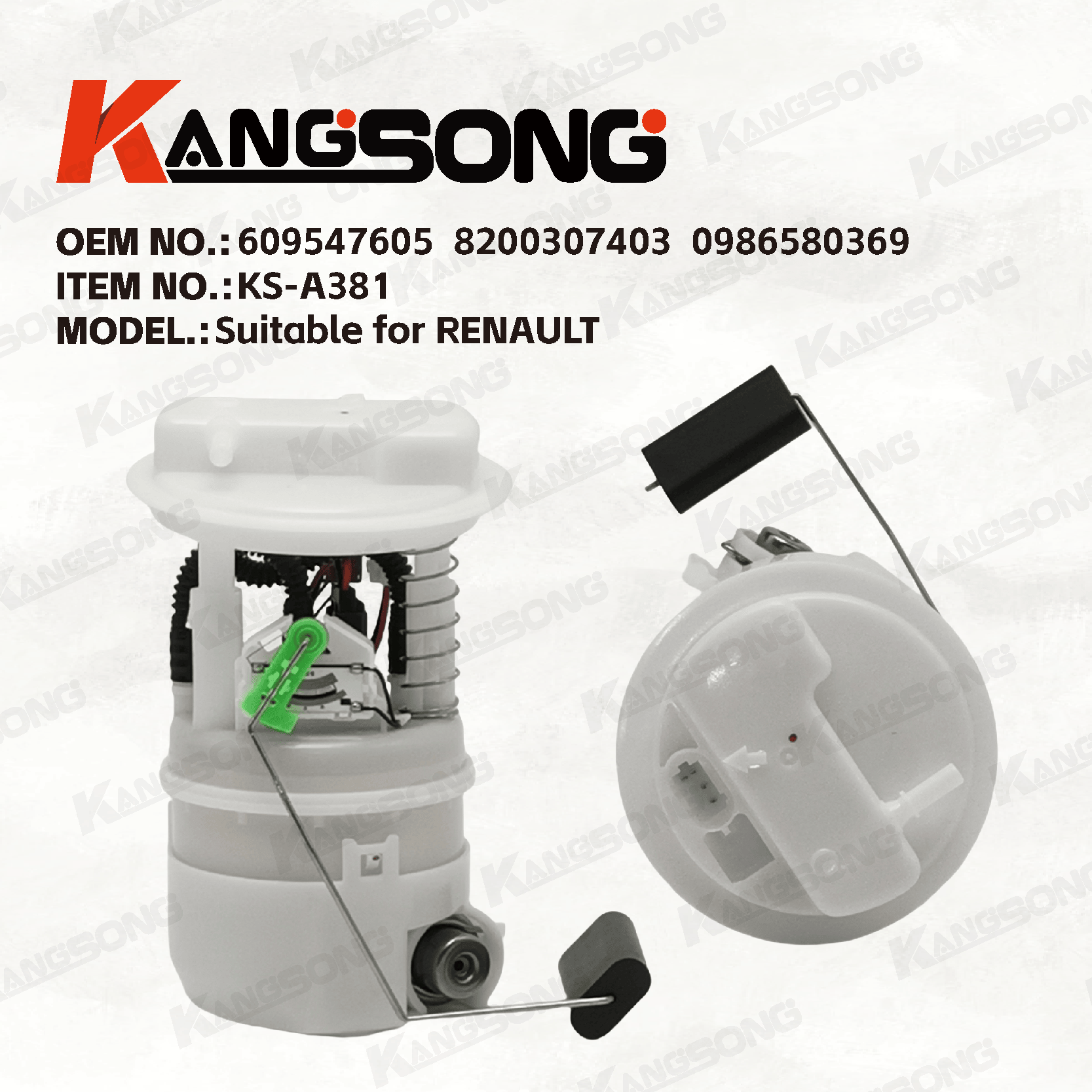 Applicable to RENAULT /609547605 8200307403 0986580369/Fuel Pump Assembly/KS-A381