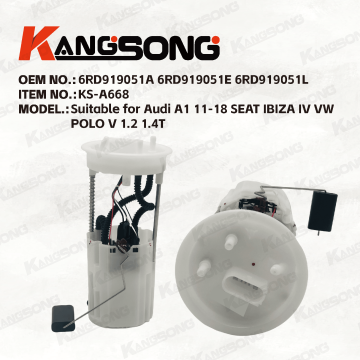 Applicable to For  Audi A1 11-18 SEAT IBIZA IV VW POLO V 1.2 1.4T/6RD919051A, 6RD919051E, 6RD919051L/Fuel Pump Assembly/KS-A668
