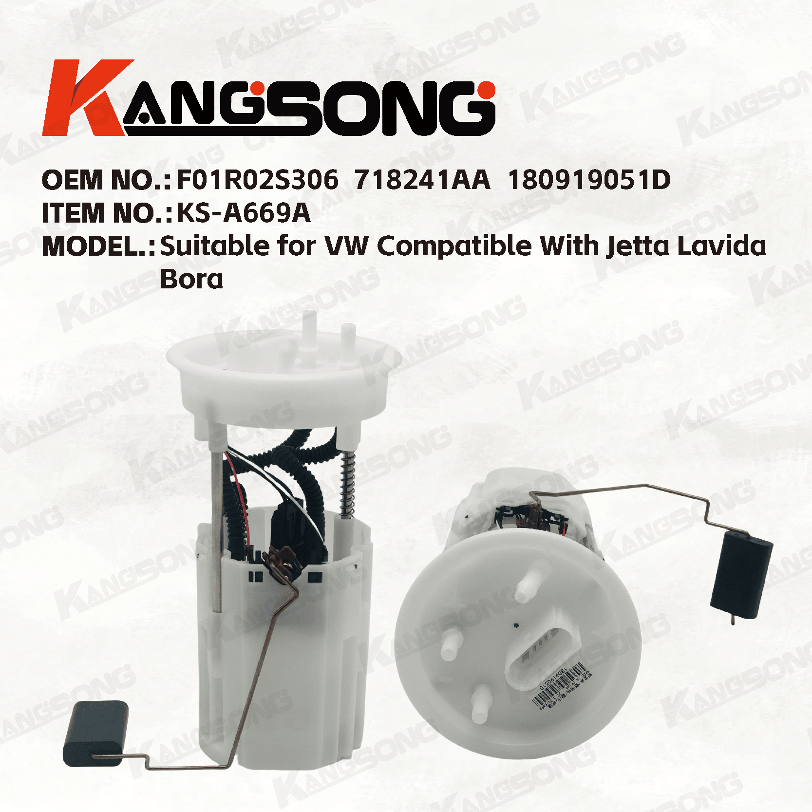 Applicable to For  VW Compatible With Jetta Lavida Bora /F01R02S306 ，718241AA ，180919051D/Fuel Pump Assembly/KS-A669A