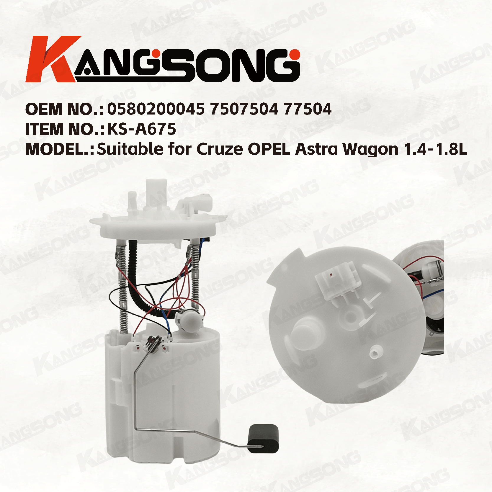 Applicable to CHEVROLET CRUZE/0580200045 7507504 77504 WG1407875/Fuel pump assembly/KS-A675