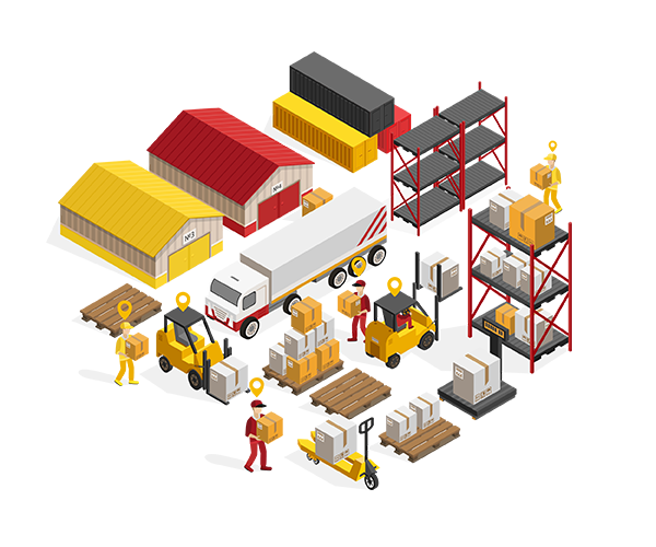 eforthink Positionnement discret des pièces, des recoins et des zones fortement ombragées dans les parcs d'entrepôts et de logistique