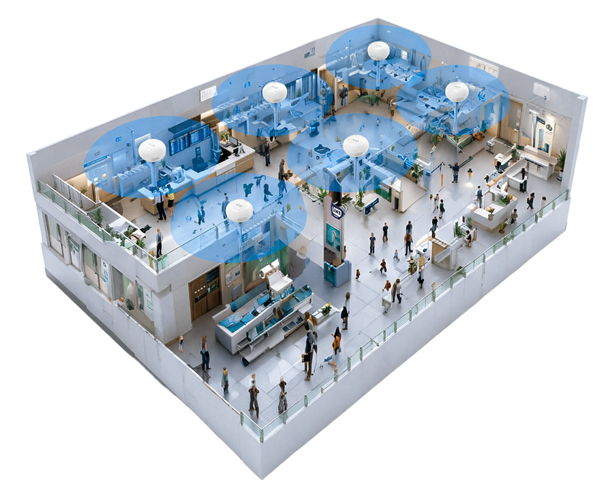 Downlink UWB RTLS Solution for Hospitals img