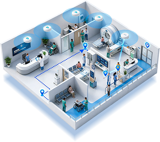 Downlink UWB RTLS Solution for Hospitals