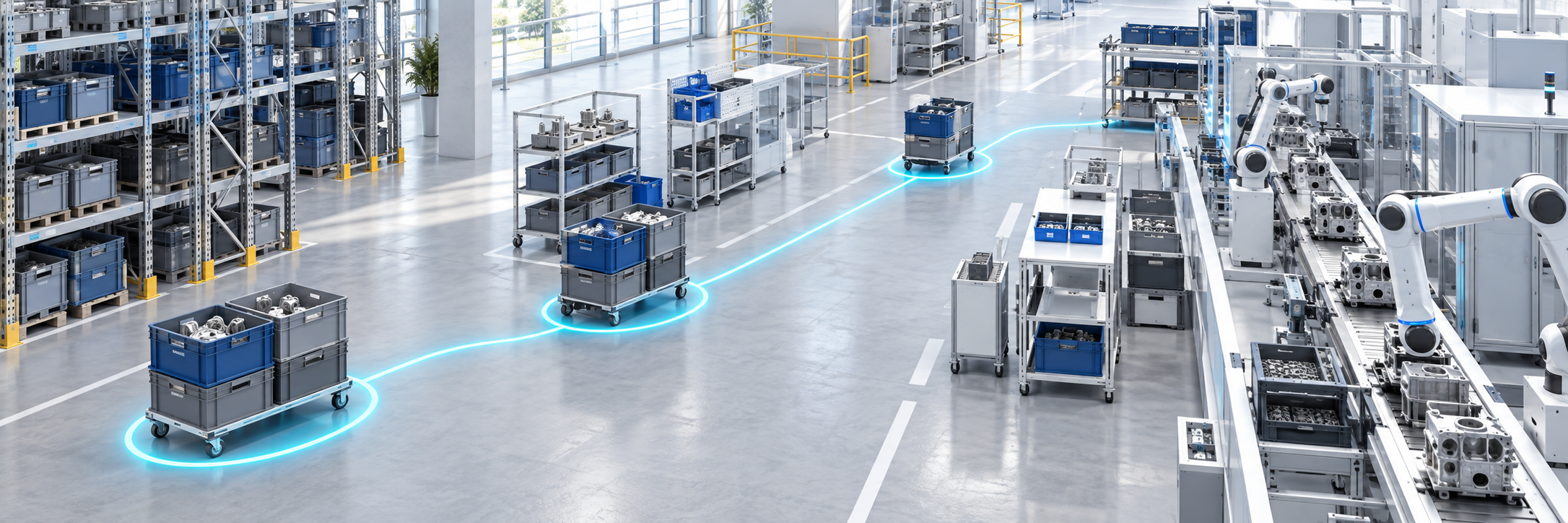 Material Tracking in Manufacturing from Warehouse to Production Line