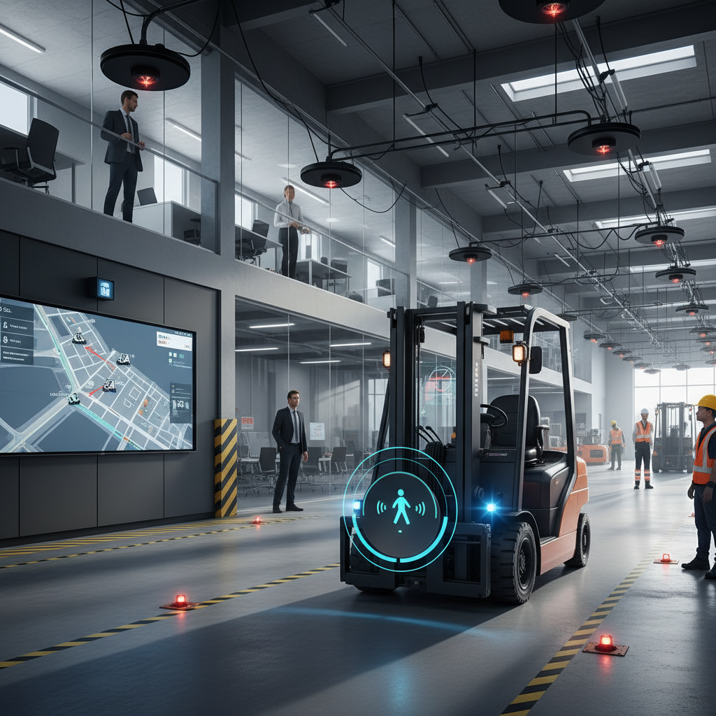 Anti Collision System For Forklift For Corporate Office And Workplace Management