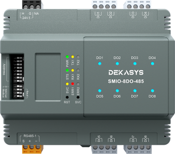 Module d'E/S déportées DEKASYS 8 points SMIO-8DO-485