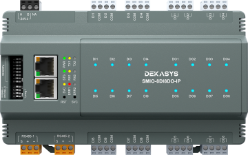Module d'E/S déportées DEKASYS 16 points SMIO-8DI8DO-IP