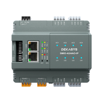 DEKASYS 8-point Remote IO module SMIO-4UI4AO-IP