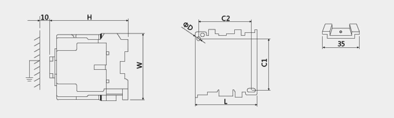 SS-T65 three phase AC contactor