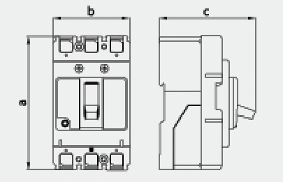SM30-400 3p 4p molded case circuit breaker