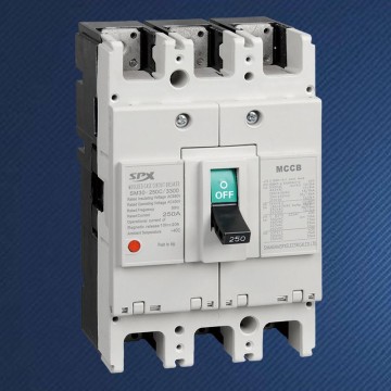 SM30-250 MCCB Circuit Breaker Magnetic With Enclosure