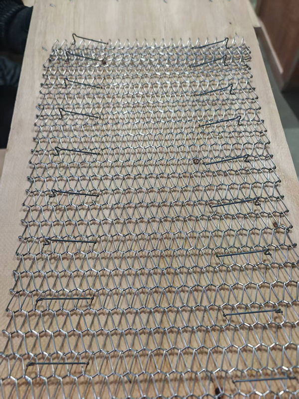 lid furnace mesh belt balanced weave