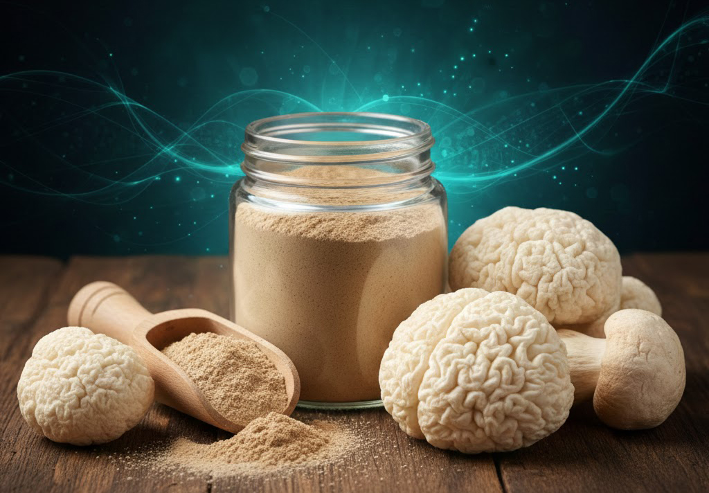 Extrait de champignon crinière de lion en poudre : composés bioactifs et neuroprotection