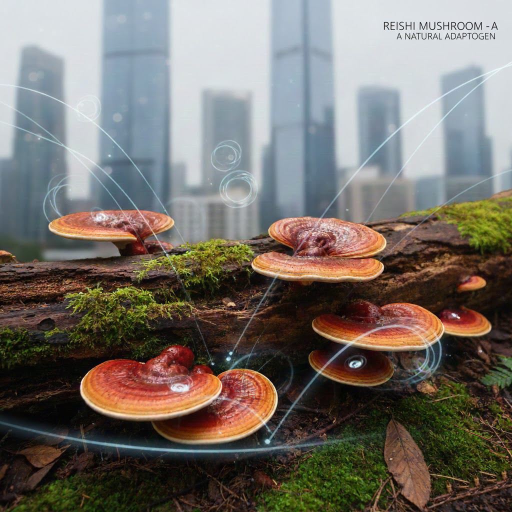 Extrait de champignon Reishi : la solution adaptogène à la crise moderne du cortisol