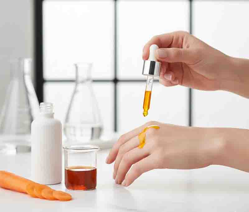 Beta Carotene Oil apply 02