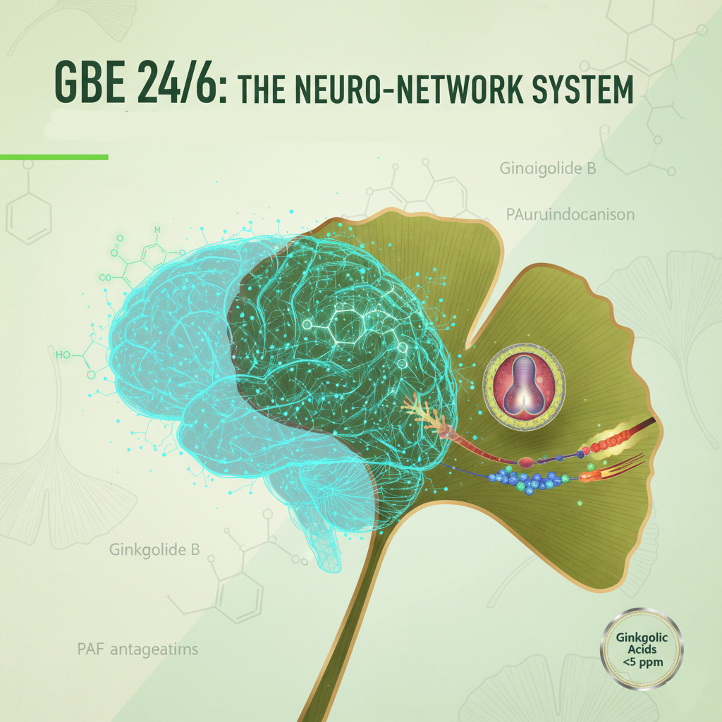 How Ginkgo Biloba Extract (24/6) Modulates Neuroprotective Pathways and Cerebral Hemodynamics