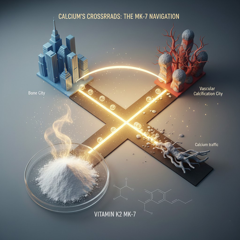 Stop Supplementing Calcium Alone: Are You Falling into "The Calcium Paradox"? — How Vitamin K2 (MK-7) Becomes the Critical "Navigator" for D3 and Calcium Metabolism