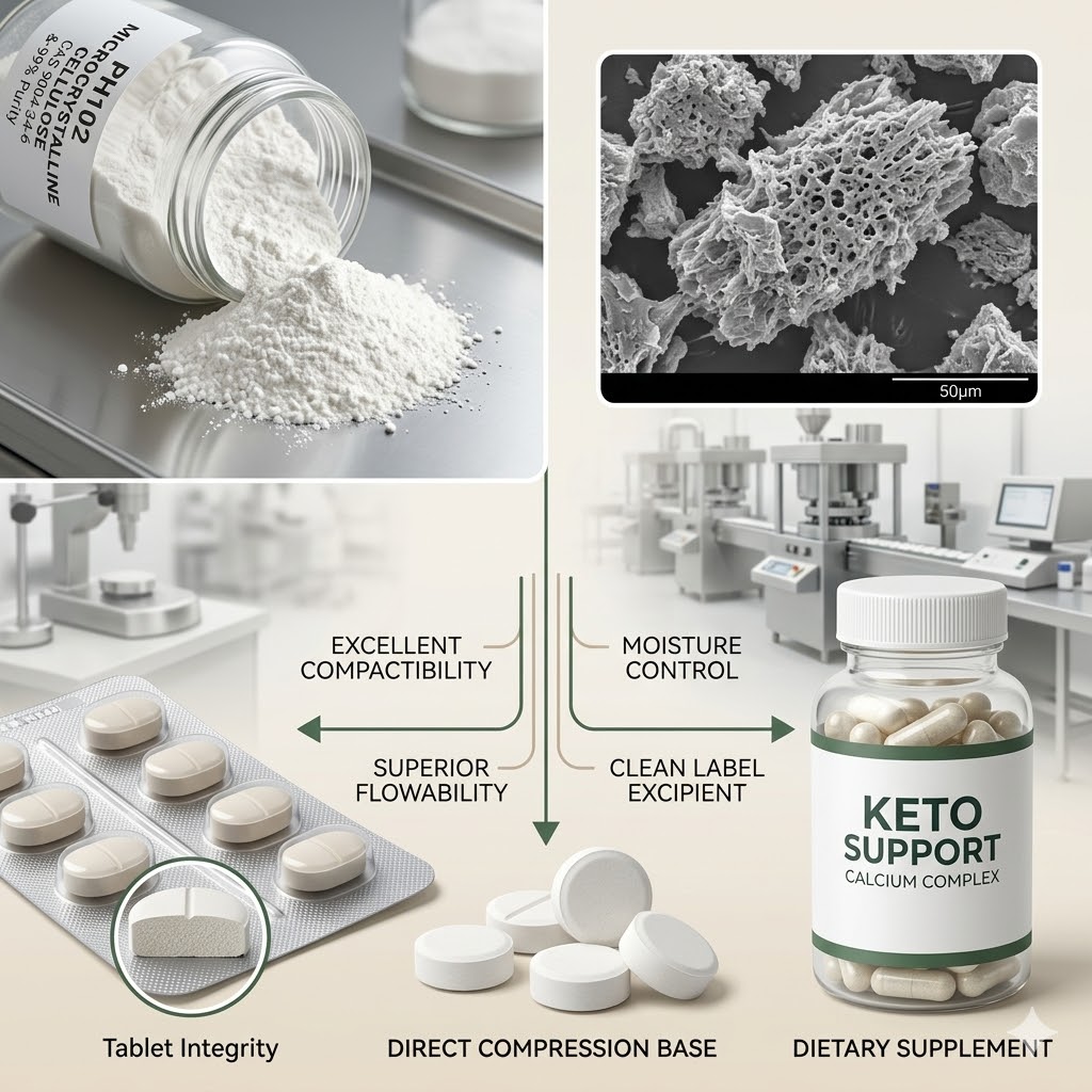 La science de l'intégrité des comprimés : maîtriser la compressibilité grâce à la cellulose microcristalline (MCC) haute fonctionnalité