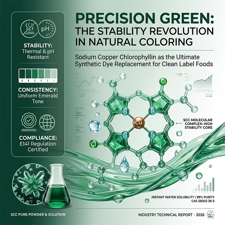 Au-delà des colorants synthétiques : pourquoi le SCC s’impose comme une alternative naturelle clé dans le mouvement du « clean label ».